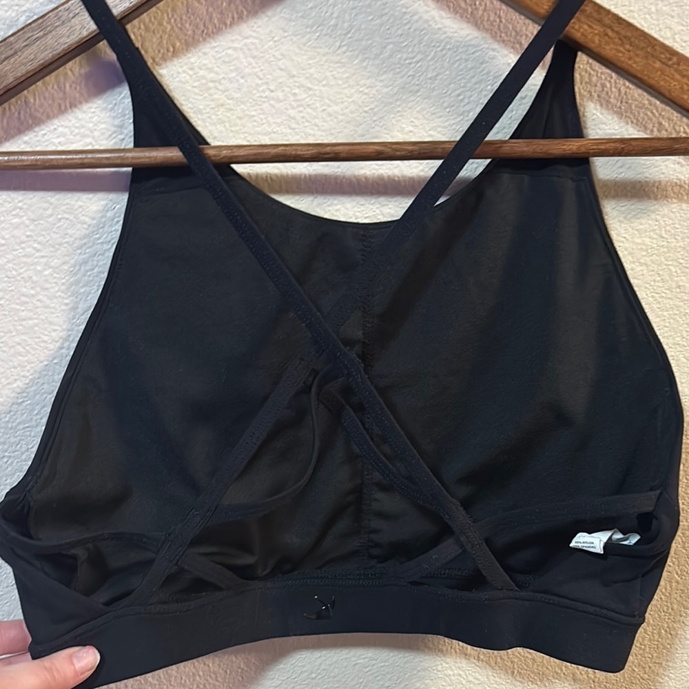 Glyder Black Strappy Crop Bra - Picture 2 of 3